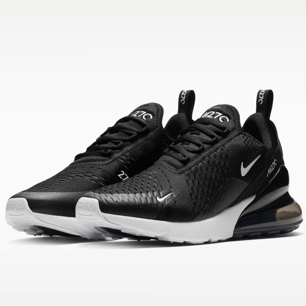 Nike Air Max 270 Black and White Sneakers Women’s Shoes Size: 12 (US) USED